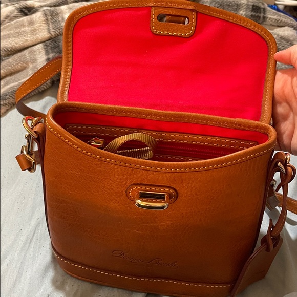 Dooney & Bourke Chestnut Leather Crossbody Bag - Picture 2 of 3
